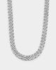 Saint Morta 18" Interlink Necklace Iced White Gold