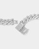 Saint Morta 18" Interlink Necklace Iced White Gold