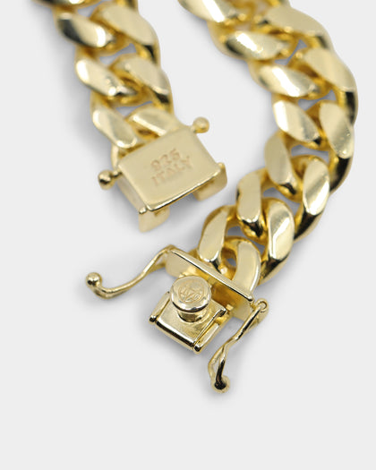 House Of Auric Cuban Link 10mm 24" Chain 18K Gold Vermeil