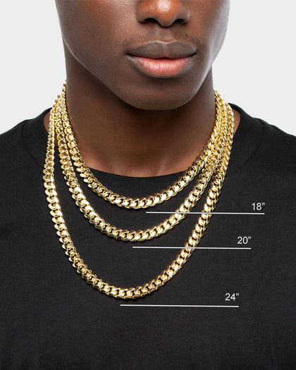 House Of Auric Cuban Link 10mm 24" Chain 18K Gold Vermeil