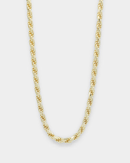 House Of Auric Rope 4mm 20" Chain 18k Gold Vermeil