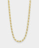 House Of Auric Rope 4mm 20" Chain 18k Gold Vermeil