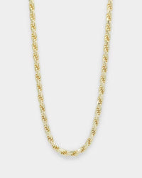 House Of Auric Rope 4mm 20" Chain 18k Gold Vermeil