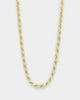 House Of Auric Rope 4mm 20" Chain 18k Gold Vermeil