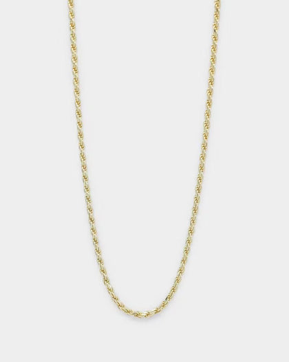 House Of Auric Rope 2mm 24" Chain 18k Gold Vermeil