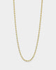 House Of Auric Rope 2mm 24" Chain 18k Gold Vermeil