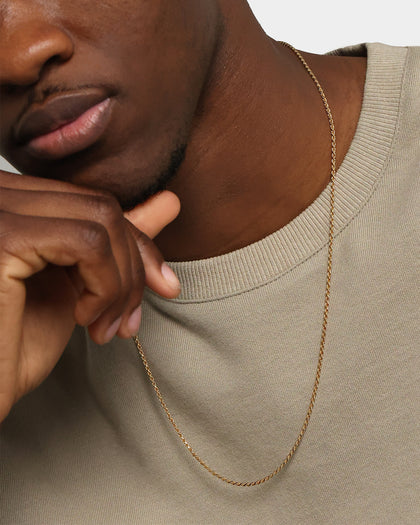 House Of Auric Rope 2mm 24" Chain 18k Gold Vermeil