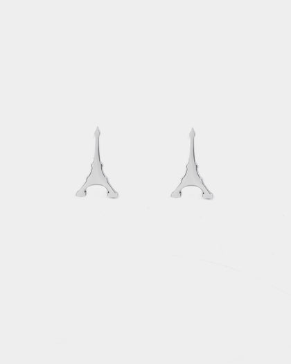 Carré Iron Lady Earrings Silver