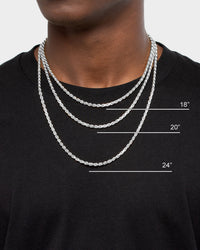 House Of Auric Rope 4mm Chain Sterling Silver