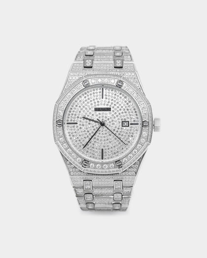 Saint Morta Medio Premierre Watch Iced Silver