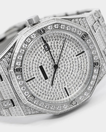 Saint Morta Medio Premierre Watch Iced Silver