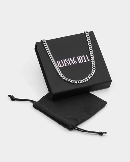 Raising Hell Women's 6mm 16" Cuban Choker Chain Sterling Silver