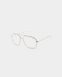 NUQE Men's Lee Bluelight Glasses Clear/Gold/Bluelight