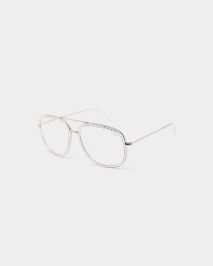 NUQE Men's Lee Bluelight Glasses Clear/Gold/Bluelight