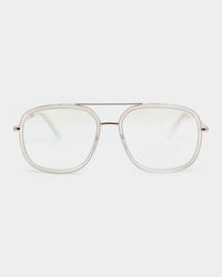 NUQE Men's Lee Bluelight Glasses Clear/Gold/Bluelight