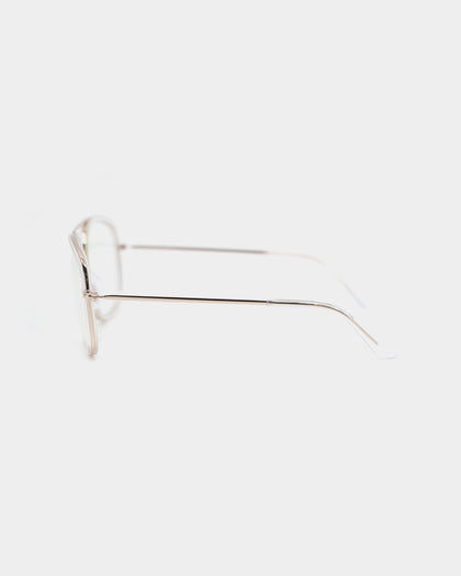 NUQE Men's Lee Bluelight Glasses Clear/Gold/Bluelight