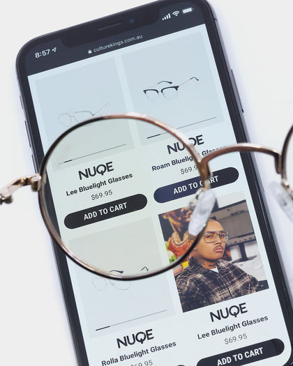 NUQE Liden Bluelight Glasses Gold/Bluelight