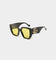 Gucci GG0956S-004 54 Sunglasses Black/Yellow