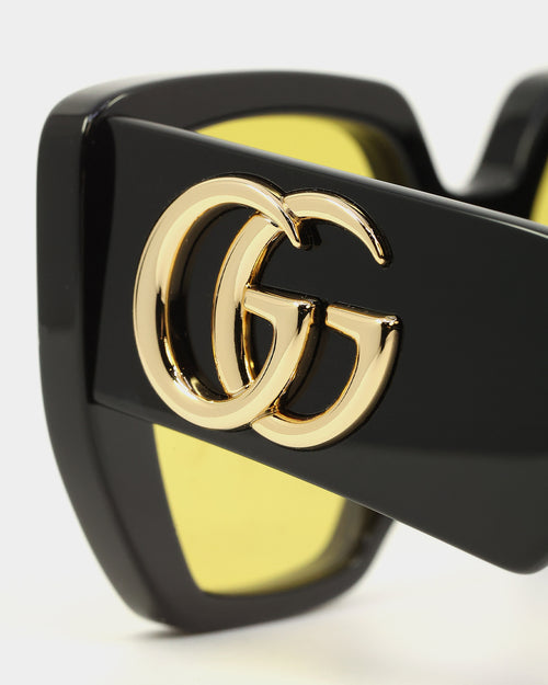 Gucci GG0956S-004 54 Sunglasses Black/Yellow
