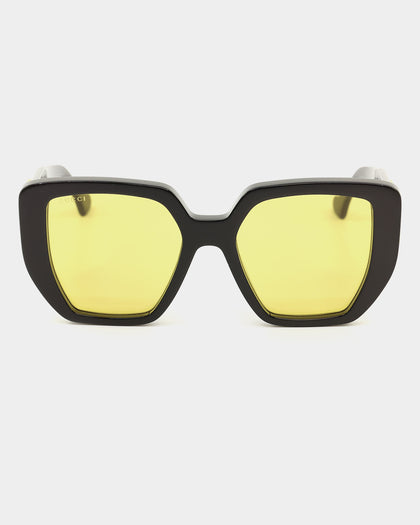 Gucci GG0956S-004 54 Sunglasses Black/Yellow