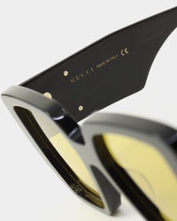 Gucci GG0956S-004 54 Sunglasses Black/Yellow