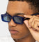 NUQE Fragment Sunglasses Dark Blue