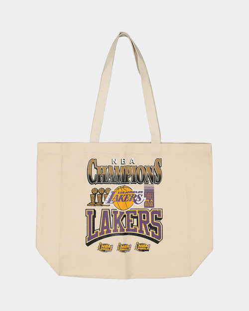Mitchell & Ness Los Angeles Lakers Graphic Tote Bag Cream