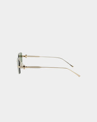 NUQE Uncut Sunglasses Gold/Green