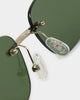 NUQE Uncut Sunglasses Gold/Green