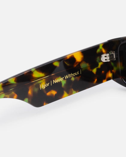 Nuqe Igor Sunglasses Tort/Green/Gold