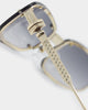 NUQE Velvet Sunglasses Black/Gold
