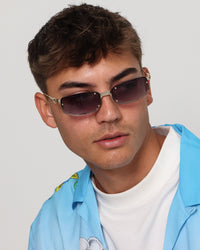 NUQE Velvet Sunglasses Black/Gold