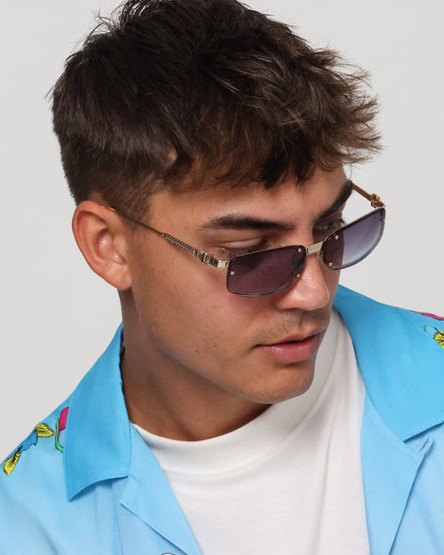 NUQE Velvet Sunglasses Black/Gold