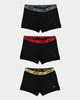 Nike Everyday Cotton Stretch Trunk 3 Pack Black/Multi-Coloured