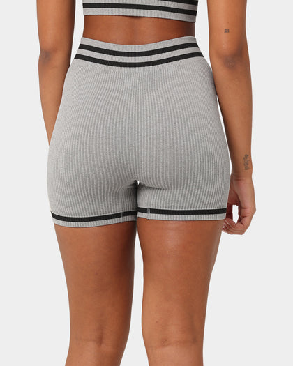 Champion Women's LFS Seamless Biker Shorts Oxford Heather