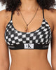 Calvin Klein Women's 1996 Cotton Unlined Bralette Checkerboard/Black