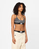 Calvin Klein Women's 1996 Cotton Unlined Bralette Checkerboard/Black