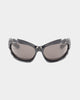 Balenciaga BB0255S-001 78 Sunglasses Shiny Black