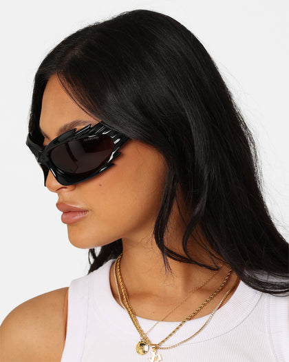 Balenciaga BB0255S-001 78 Sunglasses Shiny Black