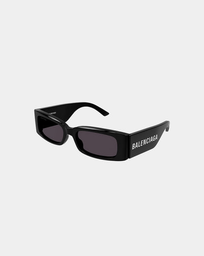 Balenciaga BB0260S-001 56 Sunglasses Shiny Solid Black