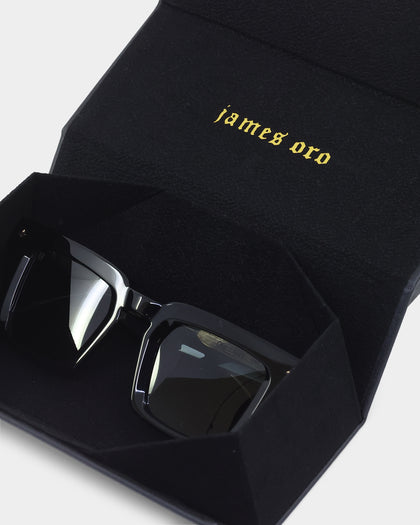 James Oro Black Ace Sunglasses Black