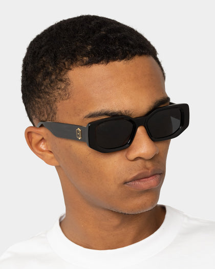 James Oro Black Amour Sunglasses Black