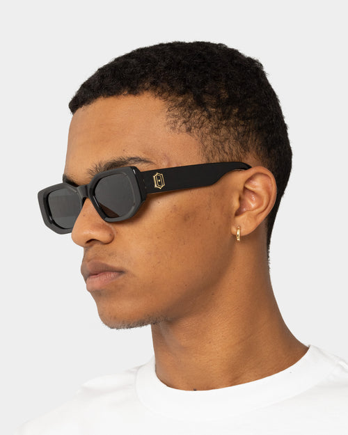James Oro Black Amour Sunglasses Black