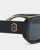 James Oro Black Amour Sunglasses Black