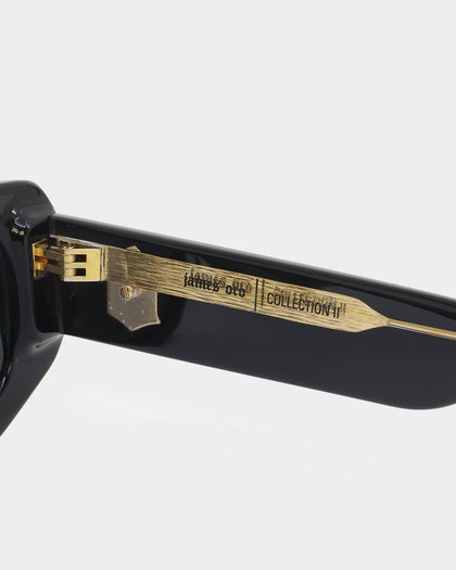 James Oro Black Amour Sunglasses Black