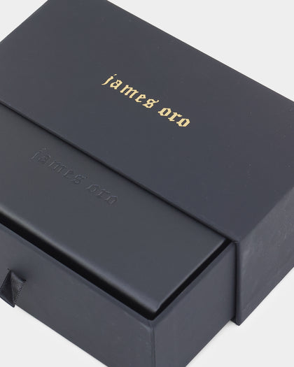 James Oro Black Amour Sunglasses Black