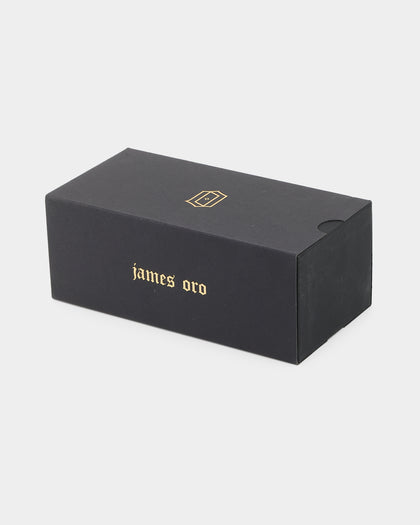 James Oro Black Amour Sunglasses Black