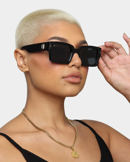 James Oro Black Icon Sunglasses Black