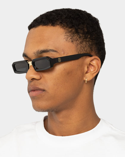 James Oro Black Ryder Sunglasses Black