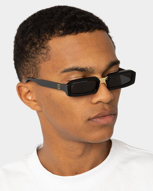 James Oro Black Ryder Sunglasses Black